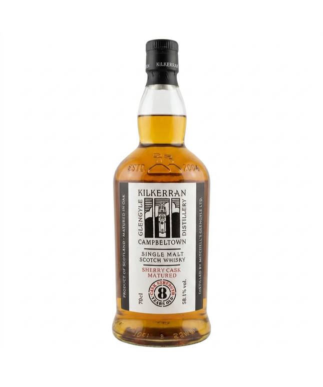 Kilkerran 8 Year Old Cask Strength Sherry Cask 2022 Release Campbeltown Single Malt Scotch Whisky 700mL