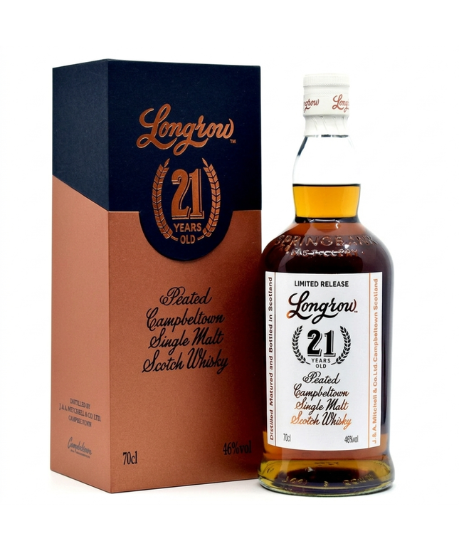 Longrow 21 Year Old Peated Campbeltown Single Malt Scotch Whisky 700mL