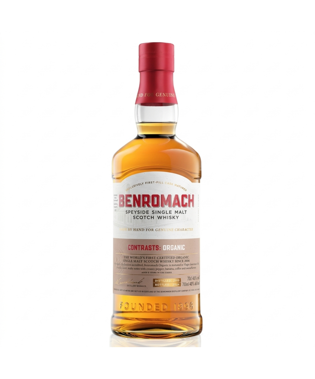 Benromach, Contrasts: Organic 2015 Speyside Single Malt Scotch Whisky 700ML