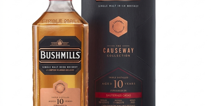 Bushmills 10 Year Old Sauternes Cask Causeway Collection Cask Strength Single Malt Irish Whiskey 700mL