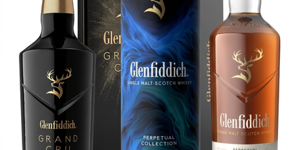 Glenfiddich 23 Year Old Grand Cru Cuvee Cask Finish 43% + 18 Year Old Perpetual Collection VAT 04 Single Malt Scotch Whisky 2 x 700mL