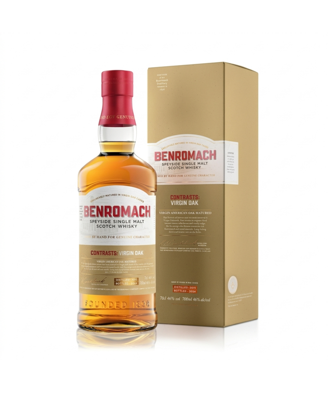 Benromach Contrasts Virgin American Oak Matured Single Malt Scotch Whisky (700ml)