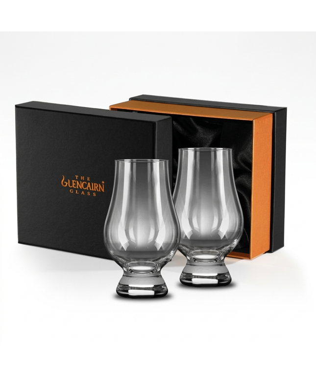 Glencairn, Solid Presentation Box with 2 Original Whisky Glasses