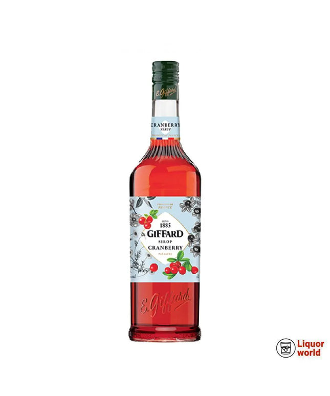 Giffard Cranberry Syrup 1Lt - Liquorworld