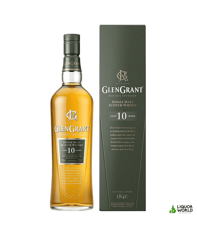 Glen Grant 10 Year Old Single Malt Scotch Whisky 700mL - Liquorworld