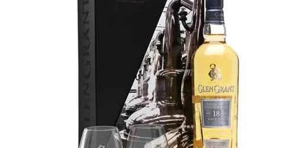 Glen Grant 18 Year Old Rare Coffret + 2 Glasses Single Malt Scotch Whisky 700ml