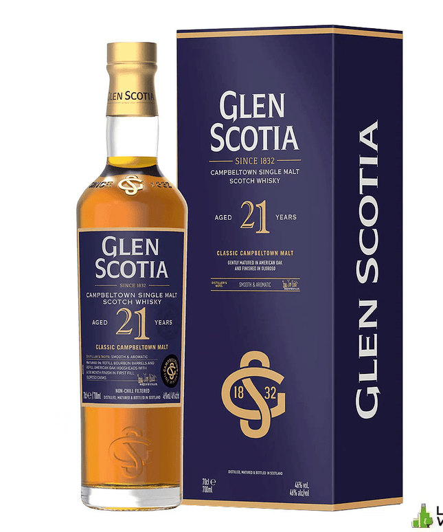 Glen Scotia 21 Year Old Campbeltown Single Malt Scotch Whisky 700mL - Liquorworld