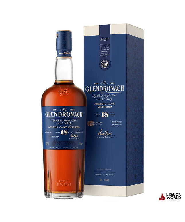 GlenDronach 18 Year Old Single Malt Scotch Whisky 700mL