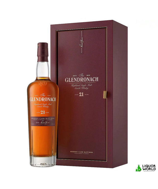 GlenDronach 21 Year Old Sherry Cask Matured Single Malt Scotch Whisky 700mL - Liquorworld