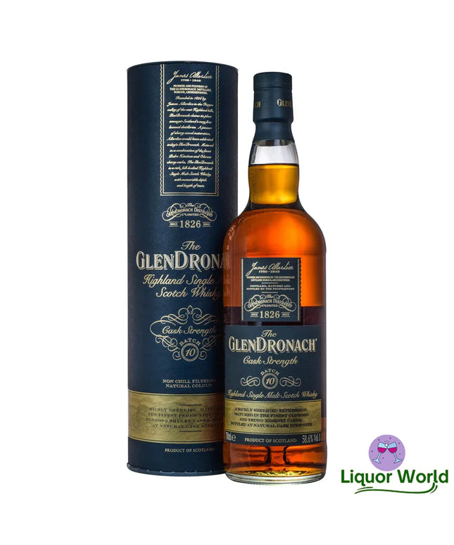 GlenDronach Cask Strength Batch 10 Single Malt Scotch Whisky 700mL - Liquorworld