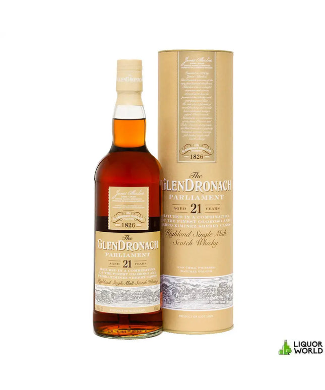 GlenDronach Parliament 21 Year Old Non-Chill Filtered 2020 Release Single Malt Scotch Whisky 700mL - Liquorworld