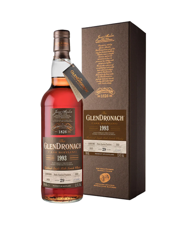 GlenDronach 28 Year Old 1993 Oloroso Puncheon #4194 Cask Strength Single Malt Scotch Whisky 700mL