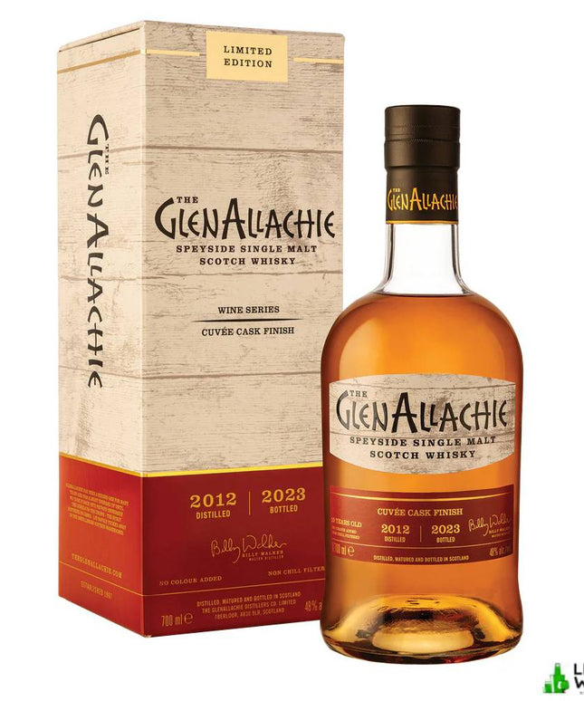 Glenallachie 10 Year Old 2012 Vintage Cuvee Wine Cask Finish Single Malt Scotch Whisky 700mL - Liquorworld