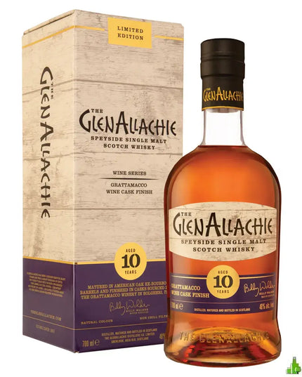 Glenallachie 10 Year Old Grattamacco Wine Cask Finish Single Malt Scotch Whisky 700mL