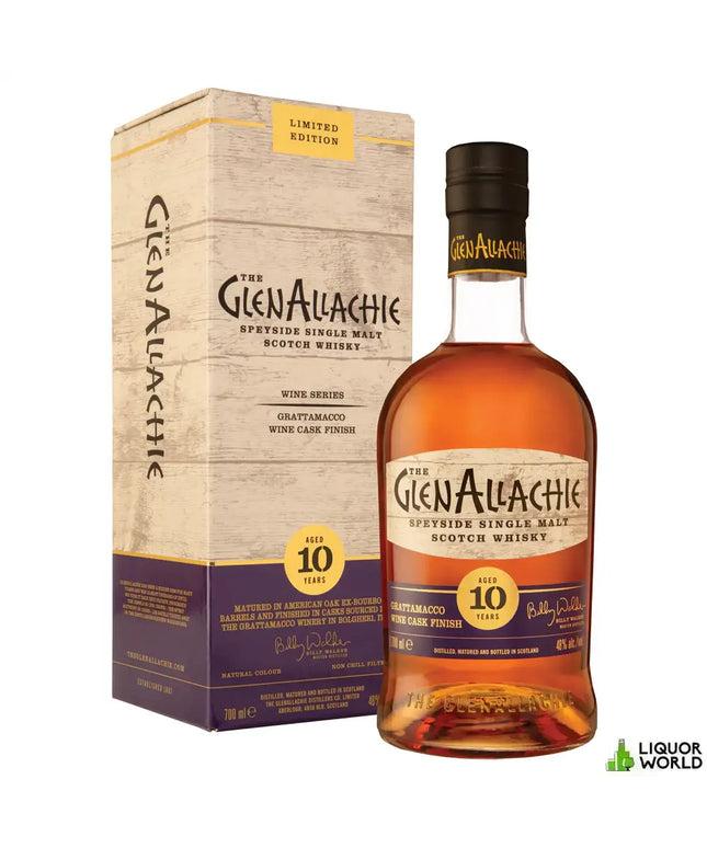 Glenallachie 10 Year Old Grattamacco Wine Cask Finish Single Malt Scotch Whisky 700mL