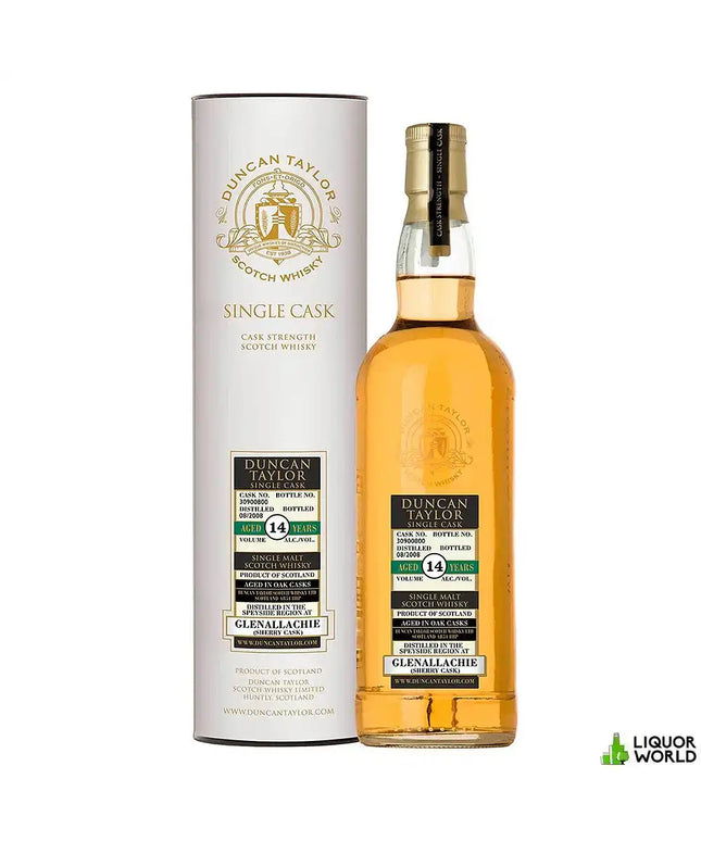 Glenallachie 14 Year Old 2008 Sherry Cask Duncan Taylor Cask Strength Single Malt Scotch Whisky 700mL