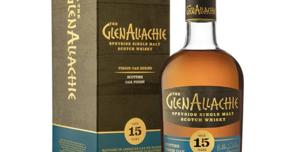 Glenallachie 15 Year Old Scottish Virgin Oak Finish + Glencairn Glass Single Malt Scotch Whisky 700mL - Liquorworld