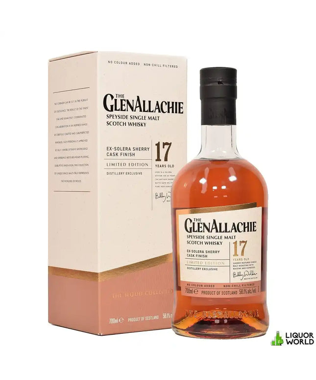 Glenallachie 17 Year Old Ex-Solera Sherry Oak Finish Cask Strength Single Malt Scotch Whisky 700mL - Liquorworld