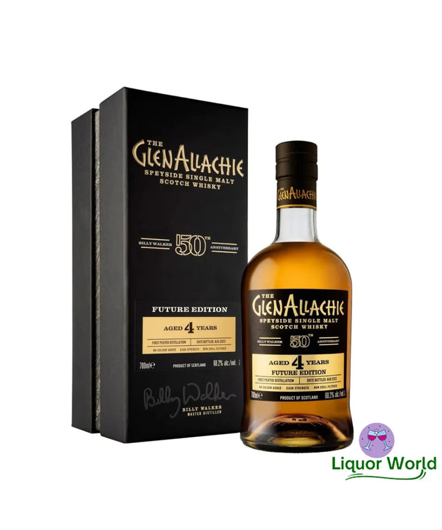 Glenallachie 4 Year Old Billy Walker 50th Anniversary Future Edition Peated Single Malt Scotch Whisky 700mL - Liquorworld