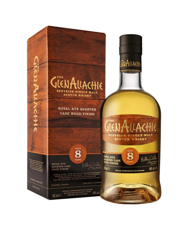Glenallachie 8 Year Old Koval Rye Quarter Cask Wood Finish Single Malt Scotch Whisky 700mL - Liquorworld