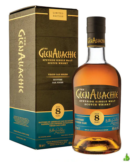 Glenallachie 8 Year Old Scottish Virgin Oak Single Malt Scotch Whisky 700mL - Liquorworld