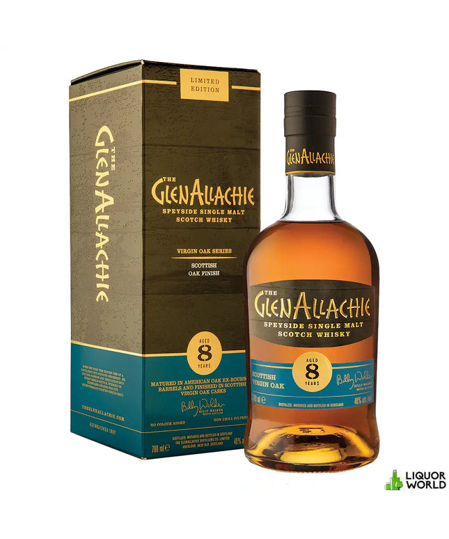 Glenallachie 8 Year Old Scottish Virgin Oak Single Malt Scotch Whisky 700mL - Liquorworld