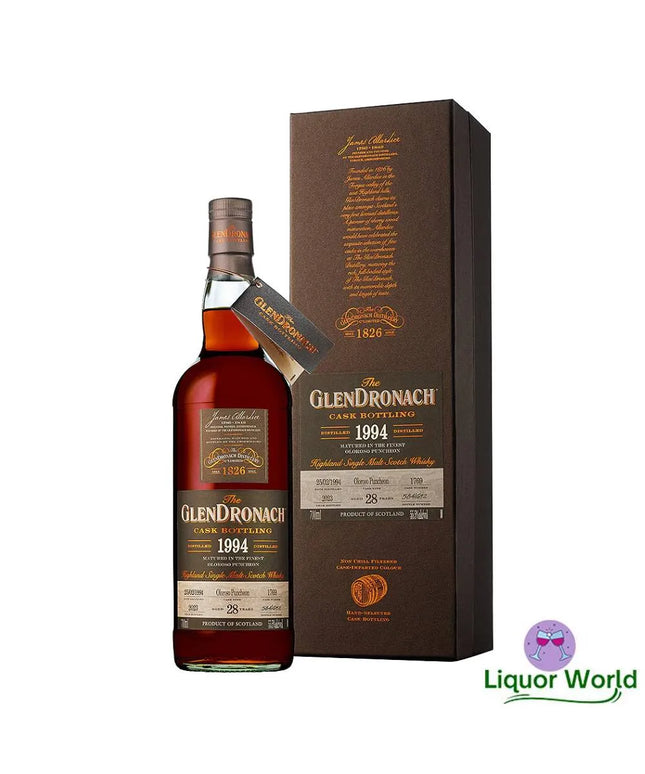Glendronach 28 Year Old 1994 Cask#1769 Oloroso Puncheon Single Malt Scotch Whisky 700mL - Liquorworld