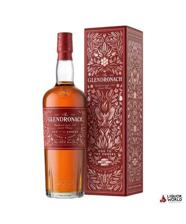 Glendronach Ode To The Embers Peated Single Malt Whisky 700ml with Gift Box - Liquorworld