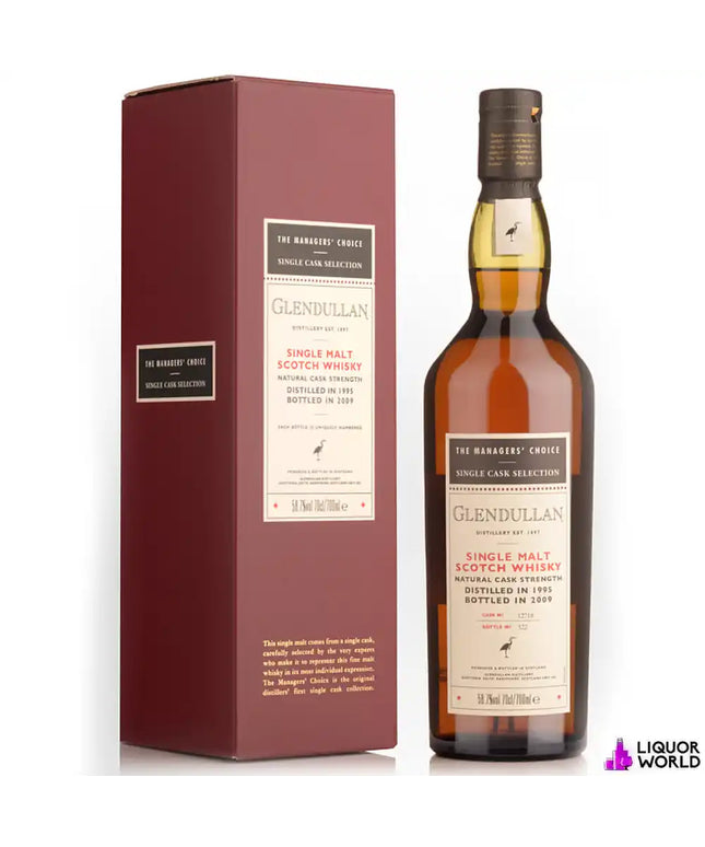 Glendullan 1995 The Managers Choice Single Cask Selection Single Malt Scotch Whisky 700ml - Liquorworld