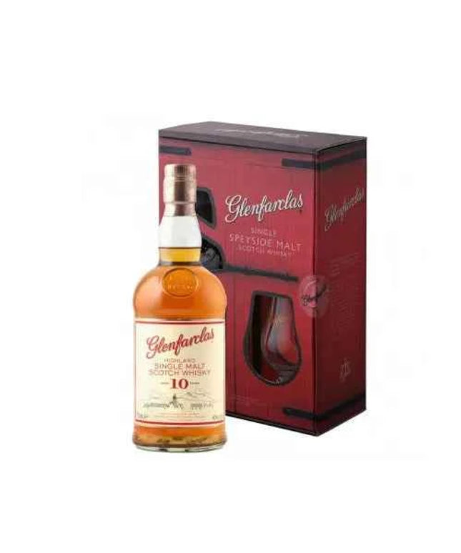 Glenfarclas 10 Year Old + Glass Pack Single Malt Scotch Whisky 700ml