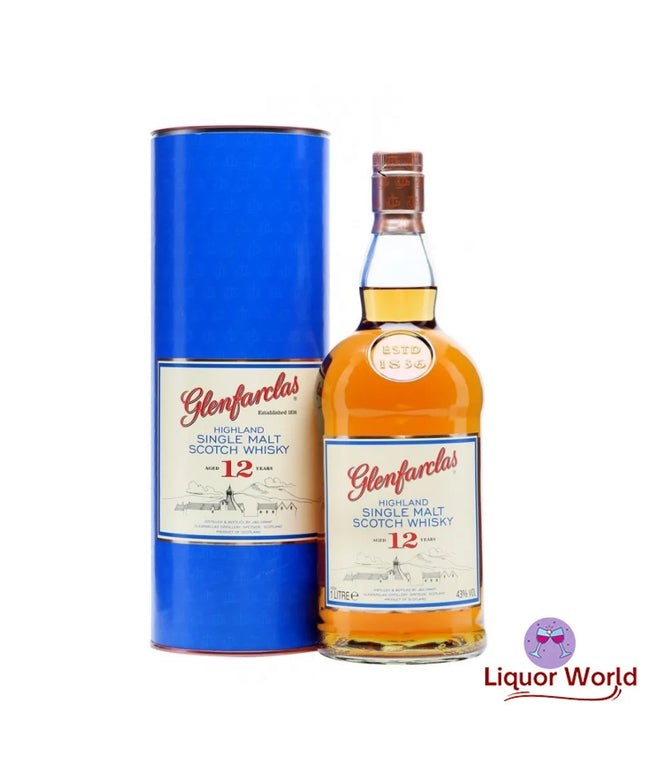 Glenfarclas 12 Year Old Single Malt Scotch Whisky 1Lt - Liquorworld