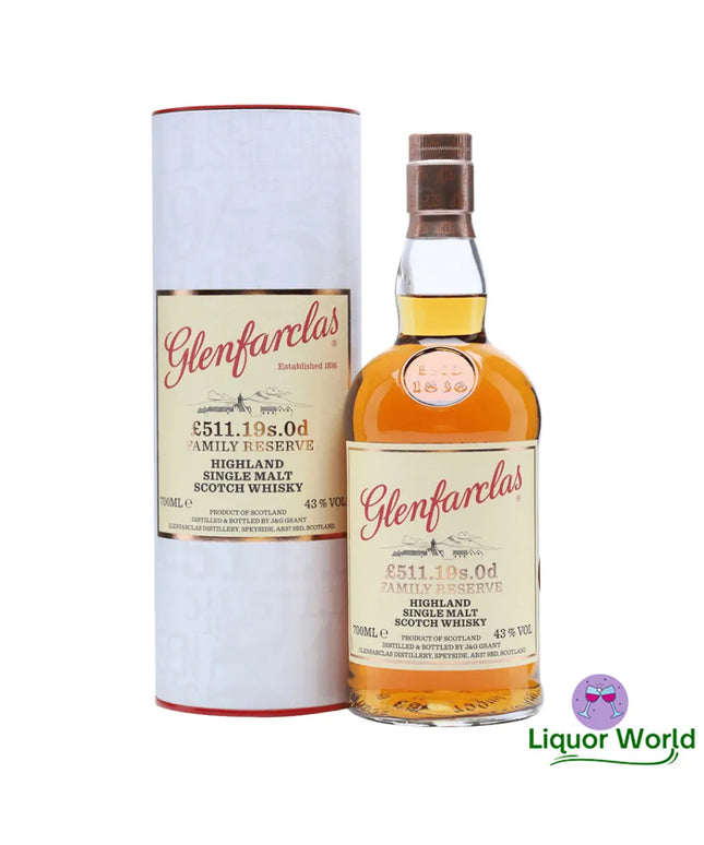 Glenfarclas £511.19s.Od Family Reserve Single Malt Scotch Whisky 700mL - Liquorworld