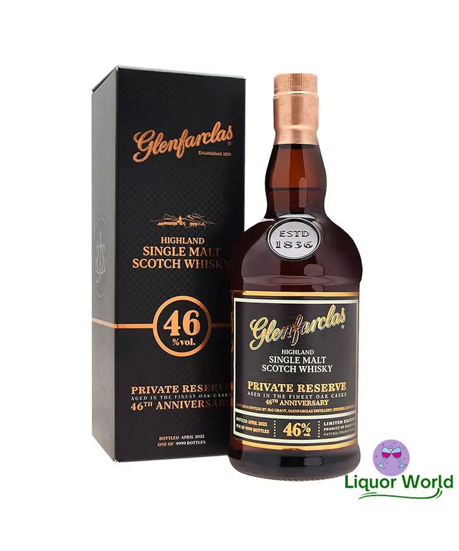 Glenfarclas Private Reserve 46th Anniversary Single Malt Scotch Whisky 700mL - Liquorworld