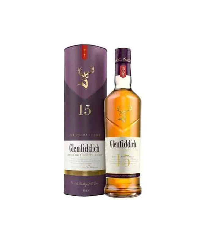 Glenfiddich 15 Year Old Solera Single Malt Scotch Whisky 1L