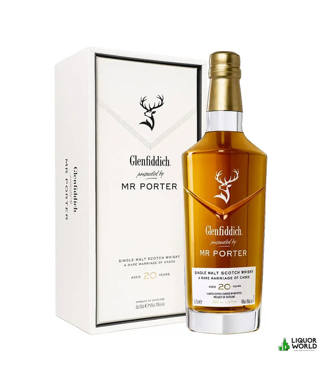 Glenfiddich 20 Year Old Presented By Mr. Porter Limited Edition Single Malt Scotch Whisky 700mL - Liquorworld
