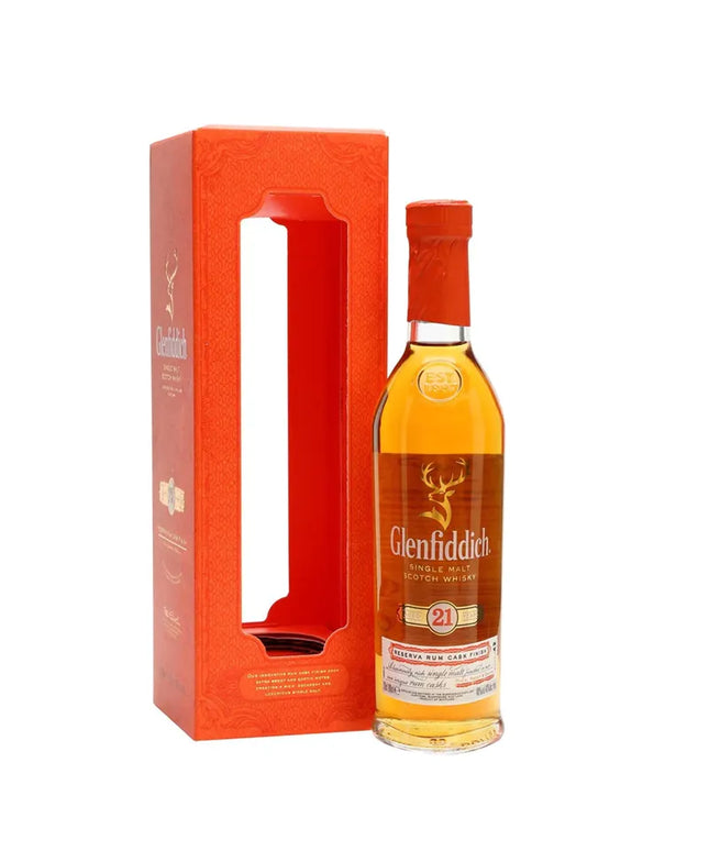 Glenfiddich 21 Year Old Reserva Rum Cask Finish Single Malt Scotch Whisky Miniature 200mL - Liquorworld