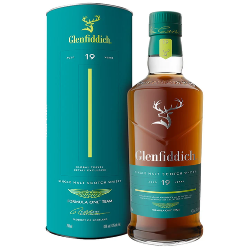 Glenfiddich 19 Year Old Aston Martin F1 Inaugural Release Limited Edition Single Malt Scotch Whisky 700mL
