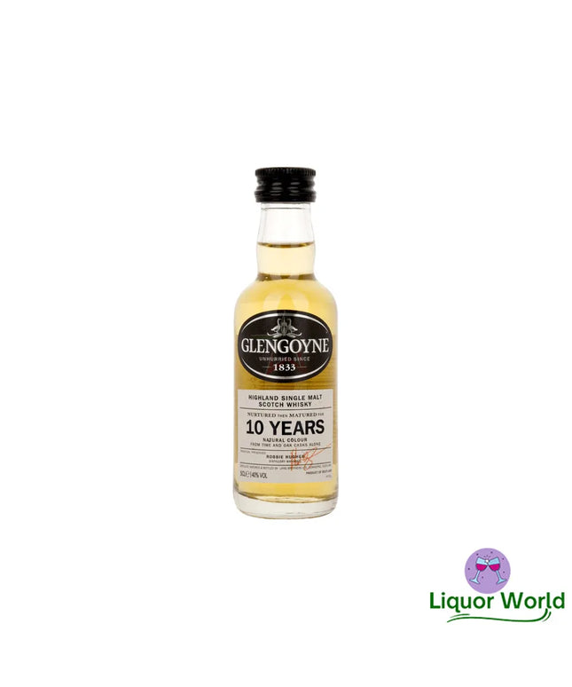 Glengoyne 10 Year Old Single Malt Scotch Whisky Glass Miniature 50mL - Liquorworld