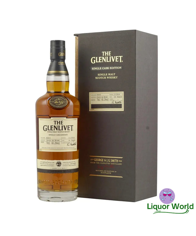 Glenlivet 16 Year Old Cairn Na Bruar Single Cask Single Malt Whisky 700mL