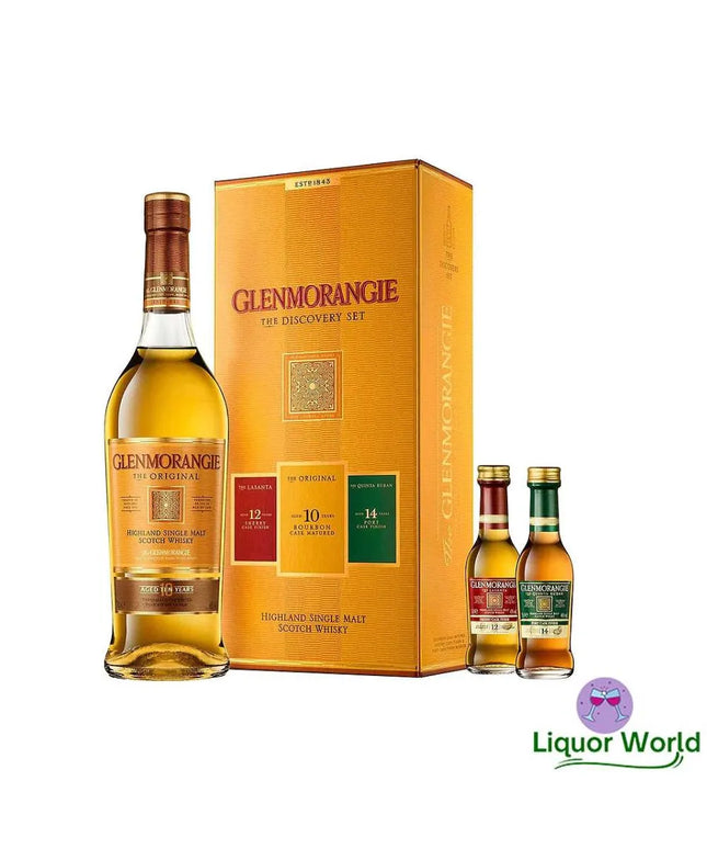 Glenmorangie 10 Year Old Discovery Set Single Malt Scotch Whisky 700mL + 2 x 50mL