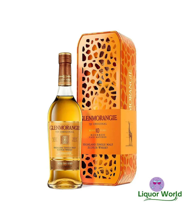 Glenmorangie 10 Year Old 'The Original' Giraffe Tin Limited Edition Single Malt Scotch Whisky 750mL - Liquorworld