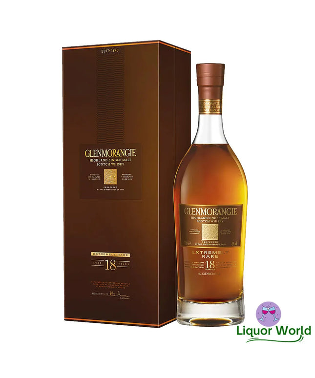 Glenmorangie 18 Year Old Extremely Rare Single Malt Scotch Whisky 700mL - Liquorworld