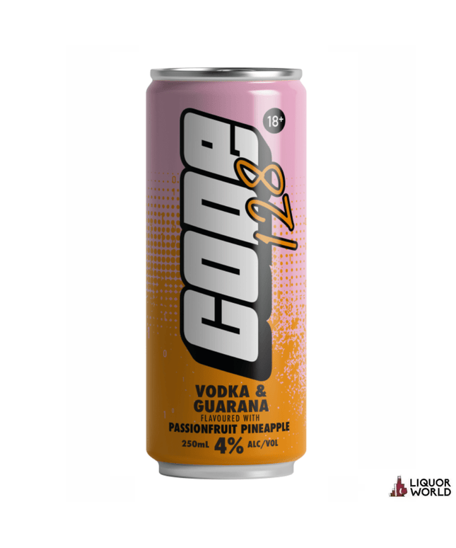 Grainshaker Code 128 Passionfruit Vodka Premix Cans 250ml (24 Pack) - Liquorworld