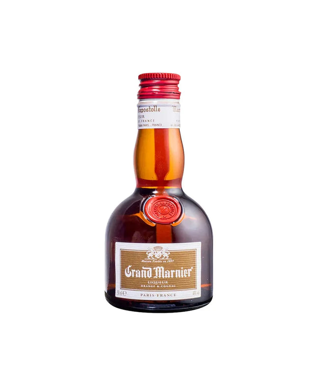 Grand Marnier Cordon Rouge Triple Sec Liqueur Glass Miniature 50mL - Liquorworld