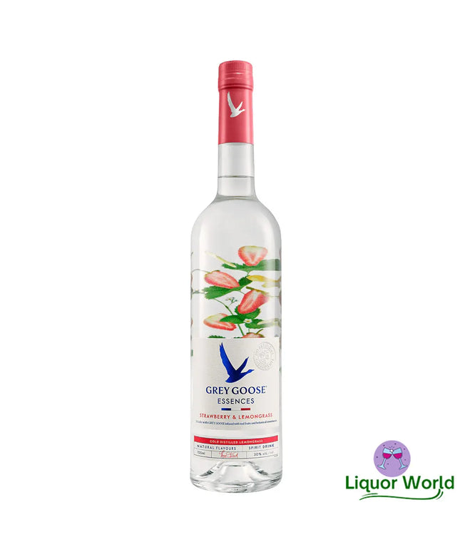 Grey Goose Essences Strawberry & Lemongrass Flavoured Premium French Vodka 1L