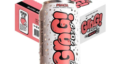 Grog Peach Flavour Premix Shochu, Vodka & Soda Cans (16 Pack) 330mL - Liquorworld