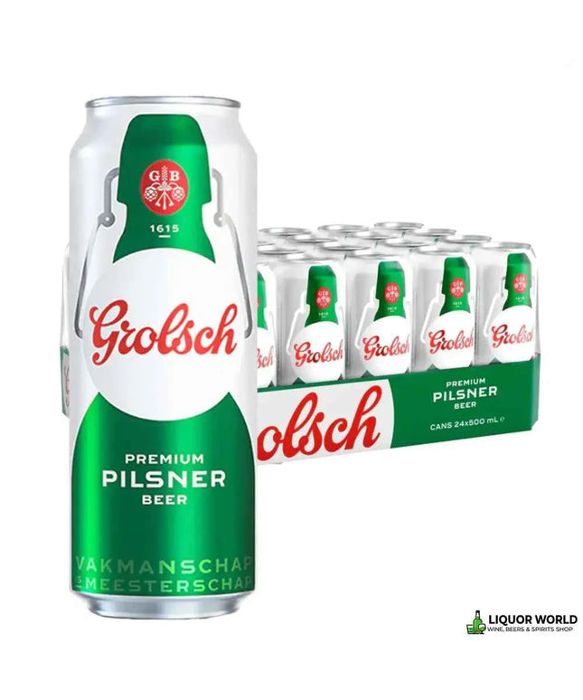 Grolsch Premium Pilsner Imported Beer Case 24 x 500mL Cans