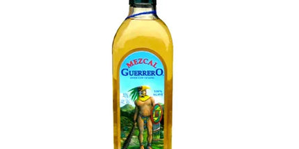 Guerrero Mezcal With Worm Glass Miniature 50mL - Liquorworld