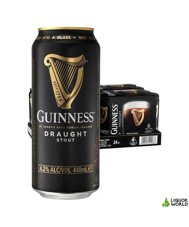 Guinness Draught Stout Beer Case 24 x 440mL Cans