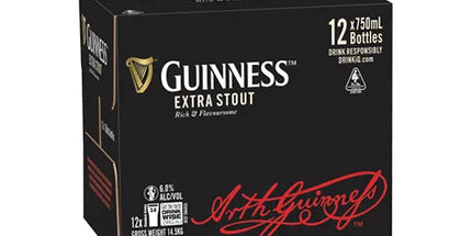 Guinness Extra Stout 750ml (12 Pack) - Liquorworld